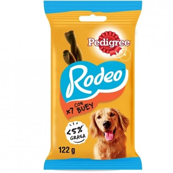 Snacks de buey para perro Pedigree Rodeo Duos 122 g. - 0.12 kg - Imagen del producto en Findit
