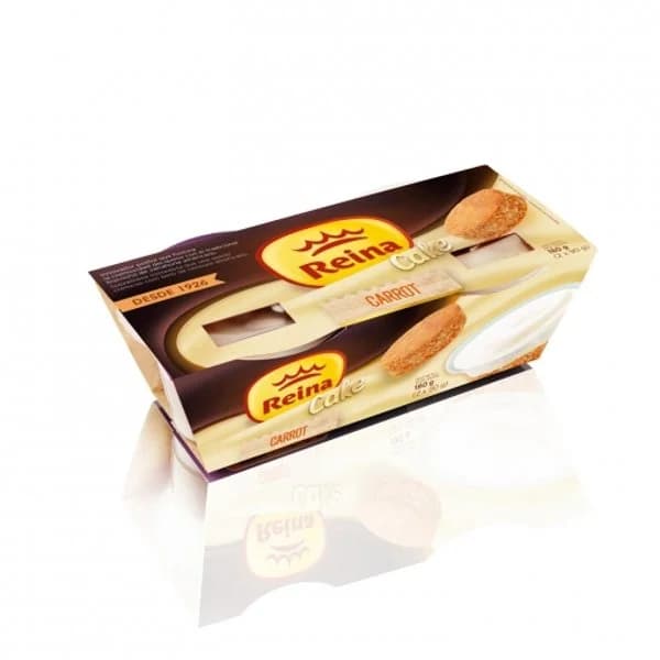 Bizcocho de zanahoria con crema de queso Reina pack de 2 unidades de 90 g. - 0.18 kg - Imagen del producto en Findit
