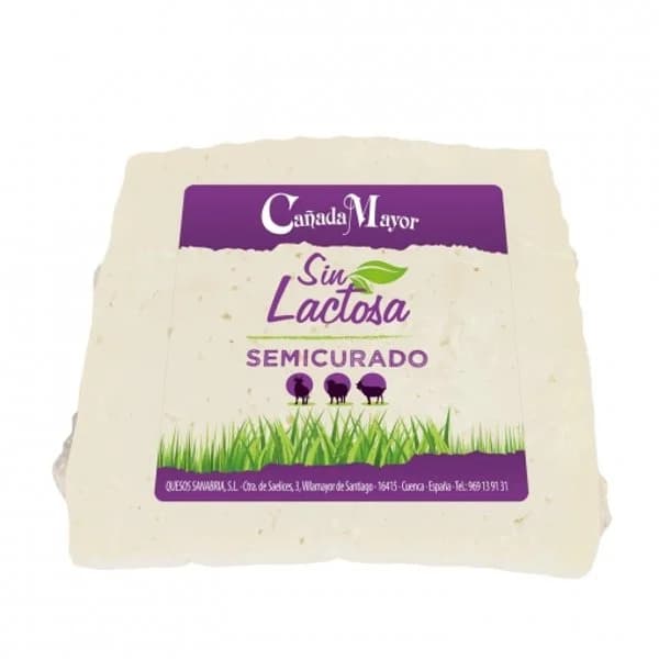 Queso de mezcla semicurado Cañada Mayor sin lactosa 250 g - 0.25 kg - Imagen del producto en Findit