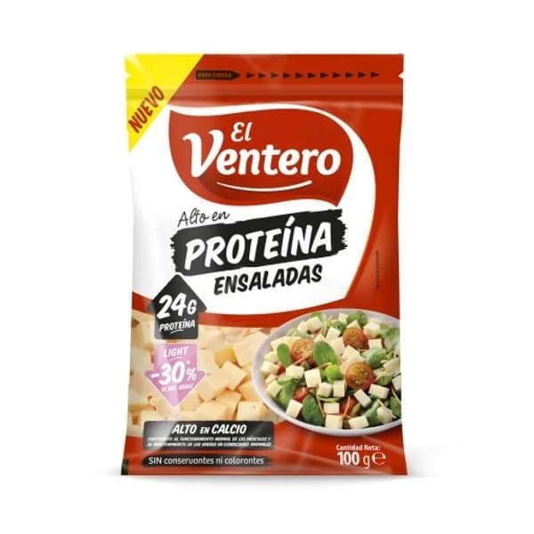 Queso en dados alto en proteínas El Ventero 100 g. - 0.1 kg - Imagen del producto en Findit