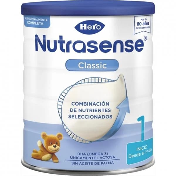Leche infantil para lactantes en polvo classic 1 Hero Nutrasense 1 lata 800 g - 0.8 kg - Imagen del producto en Findit