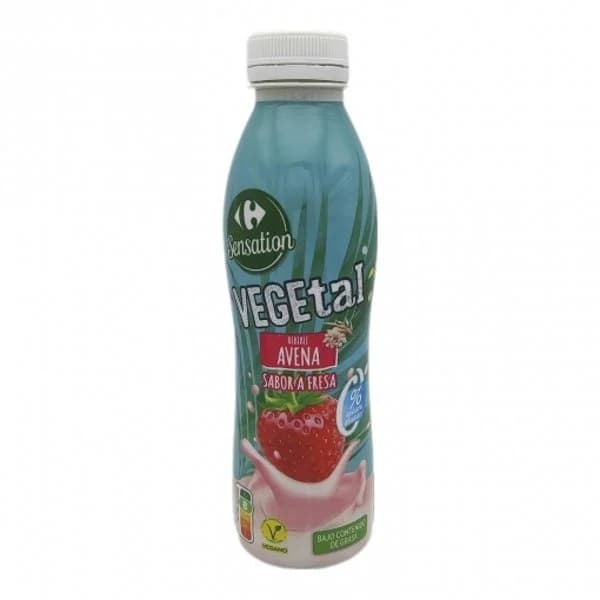 Bebida de avena sabor fresa Carrefour Sensation 500 g. - 1 ud - Imagen del producto en Findit