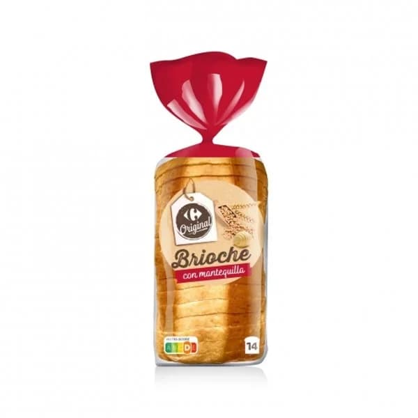 Pan brioche con mantequilla Carrefour 450 g. - 0.45 kg - Imagen del producto en Findit