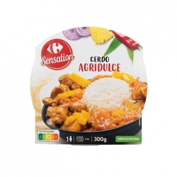 Cerdo agridulce Sensation Carrefour 300 g. - 0.3 kg - Imagen del producto en Findit