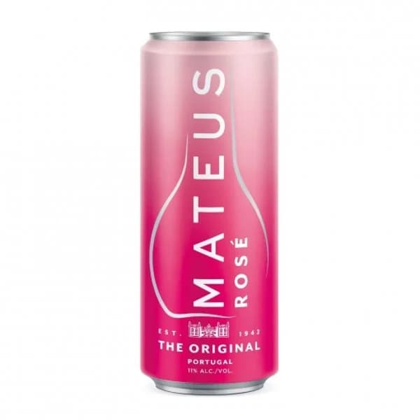 Vino rosado Mateus lata 25 cl. - 1 ud - Imagen del producto en Findit