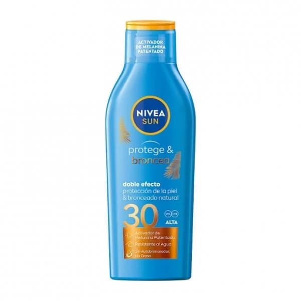 Leche solar activadora del bronceado FP 30 Protege & Broncea Nivea Sun 200 ml. - 0.2 l - Imagen del producto en Findit