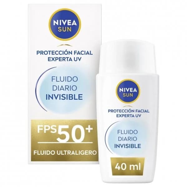 Crema solar facial experta UV diario invisible SPF50+ Nivea Sun 40 ml. - 0.04 l - Imagen del producto en Findit
