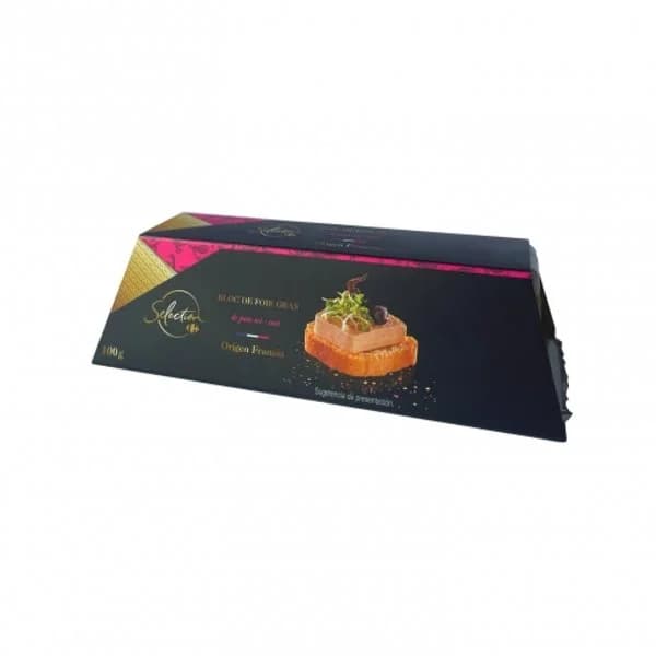 Bloc de Foie Gras de Pato del Sud-Ouest IGP Francia Carrefour 100 g - 0.1 kg - Imagen del producto en Findit