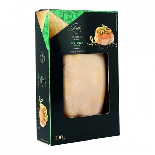 Foie Gras de Pato Entero Mi-Cuit Carrefour 300 g - 0.3 kg - Imagen del producto en Findit