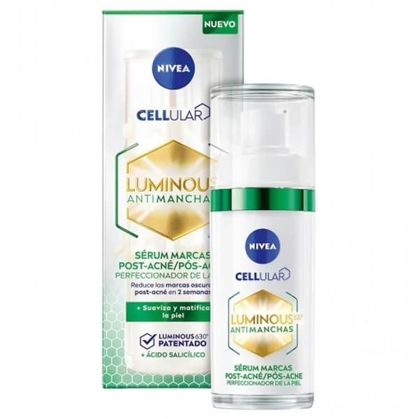 Sérum anti marcas post-acné Cellular Luminous 630 Antimanchas Nivea 30 ml. - 1 ud - Imagen del producto en Findit