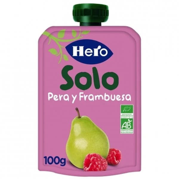 Pouche Pera y Frambuesa Bio - 0.1 kg - Imagen del producto en Findit