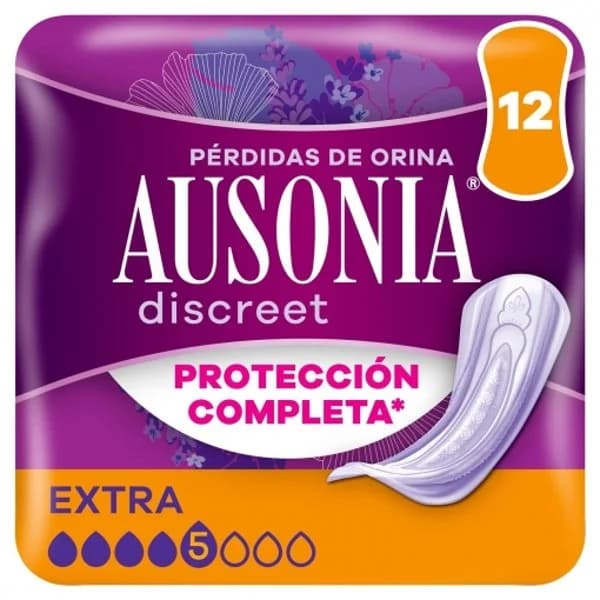 Compresas para incontinencia de orina extra Discreet Ausonia 12 ud. - 10.22 ud - Imagen del producto en Findit