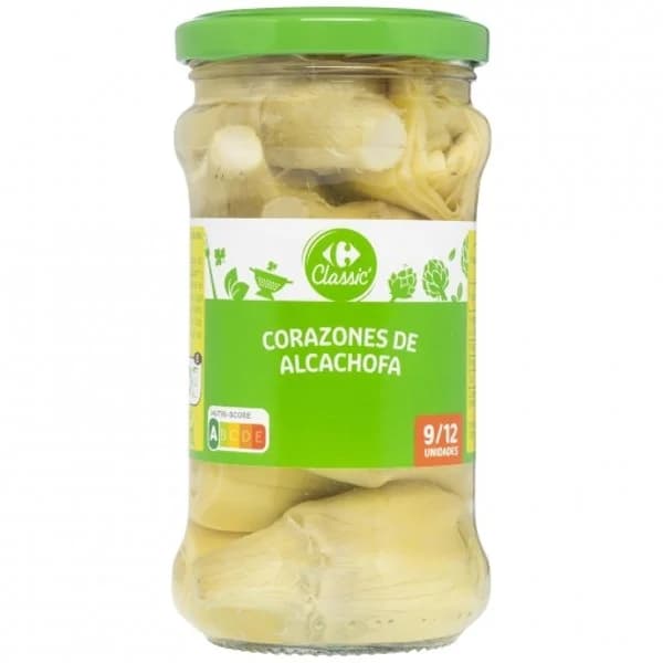 Corazones de alcachofas 9/12 unidades Carrefour sin lactosa 175 g. - 0.17 kg - Imagen del producto en Findit