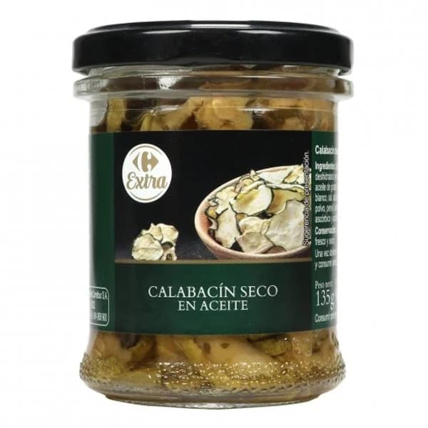 Calabacín seco en aceite Extra Carrefour 90 g. - 0.09 kg - Imagen del producto en Findit
