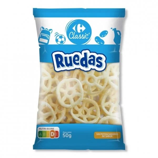 Ruedas de patata Classic Carrefour 50 g. - 0.05 kg - Imagen del producto en Findit