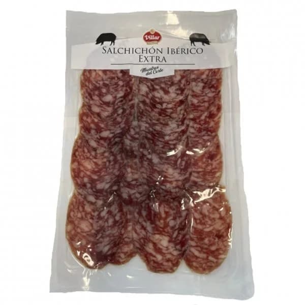Salchichón ibérico extra Villar maestros del corte 90 g - 0.09 kg - Imagen del producto en Findit