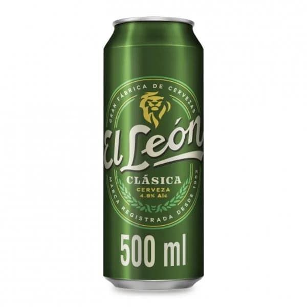 Cerveza El León clásica lata 50 cl. - 0.5 l - Imagen del producto en Findit