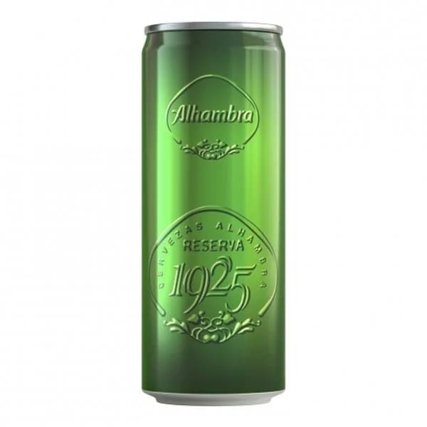 Cerveza Alhambra reserva 1925 lata 33 cl. - 0.26 l - Imagen del producto en Findit