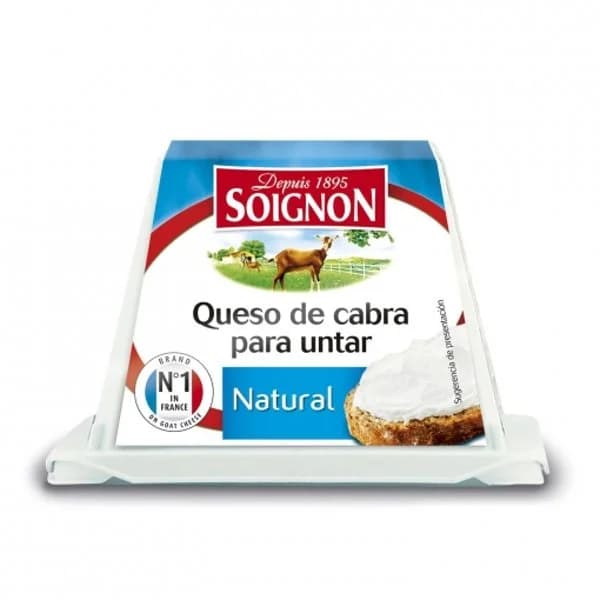 Queso de cabra natural para untar Soignon 150 g. - 0.15 kg - Imagen del producto en Findit