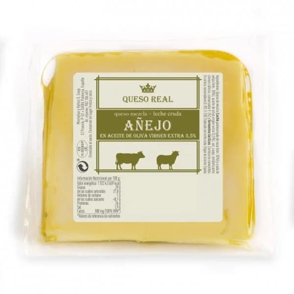 Queso mezcla añejo en aceite de oliva virgen extra 250 g - 0.25 kg - Imagen del producto en Findit