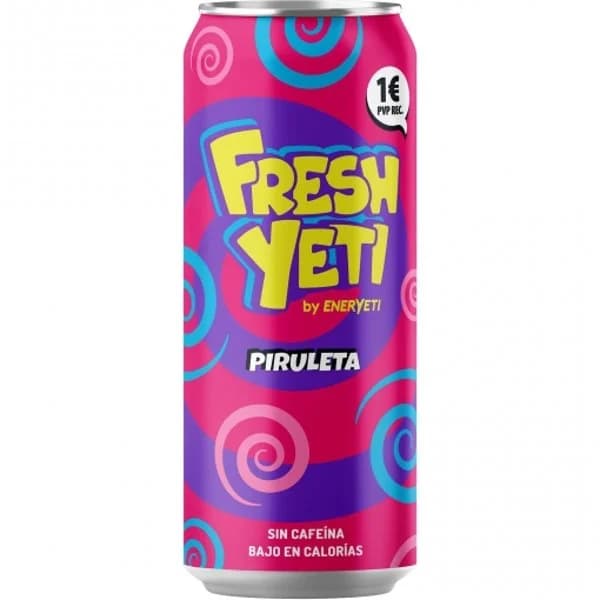 Eneryeti Freshyeti sabor piruleta Bebida Energética lata 50 cl. - 0.5 l - Imagen del producto en Findit