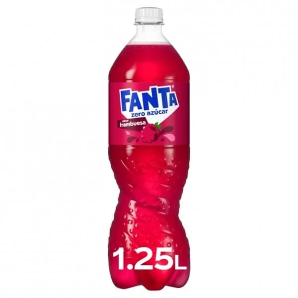 Fanta de frambuesa Zero botella 1,25 l. - 1.25 l - Imagen del producto en Findit