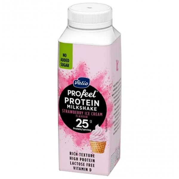 Batido de proteínas sabor a helado de fresa Valio sin lactosa 250 ml. - 0.25 l - Imagen del producto en Findit
