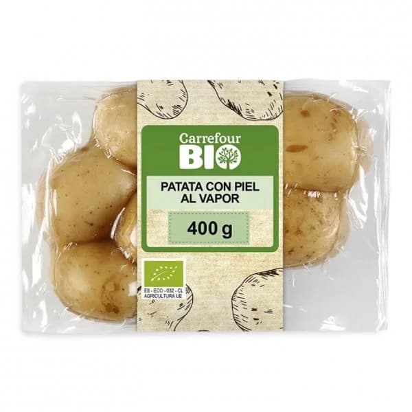 Patata con piel al vapor Carrefour Bio 400 g - 0.4 kg - Imagen del producto en Findit