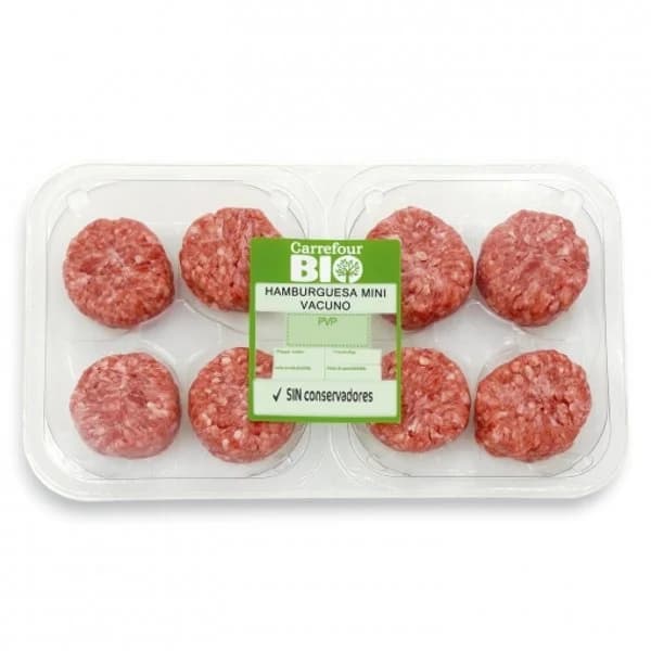 Hamburguesa mini de vacuno Carrefour Bio 280 g - 0.28 kg - Imagen del producto en Findit