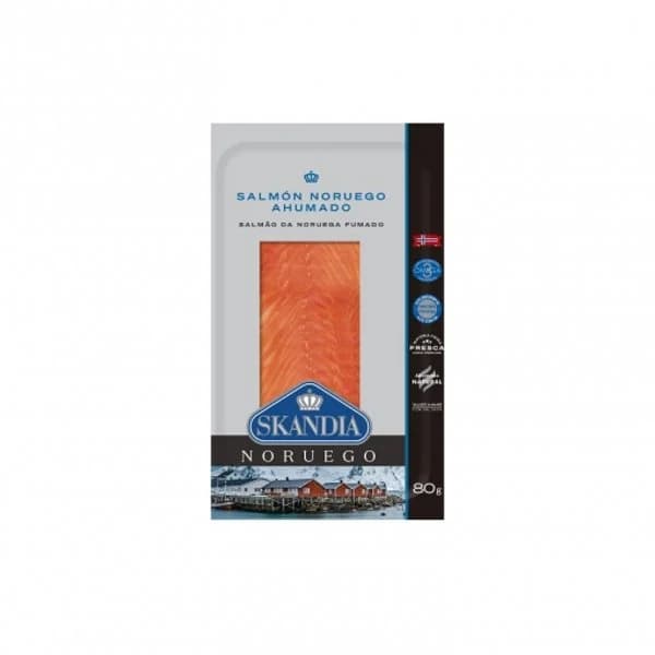 Salmón noruego ahumado Skandia sin gluten 80 g. - 0.08 kg - Imagen del producto en Findit
