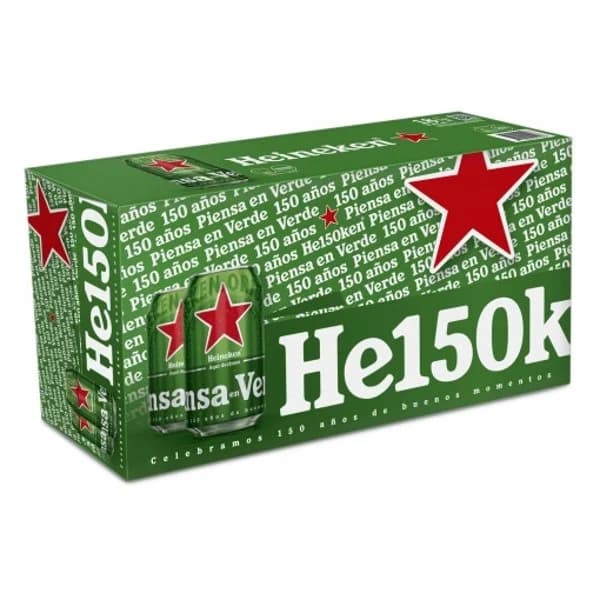 Cerveza rubia Heineken Lager pack de 18 latas de 33 cl. - 5.93 l - Imagen del producto en Findit