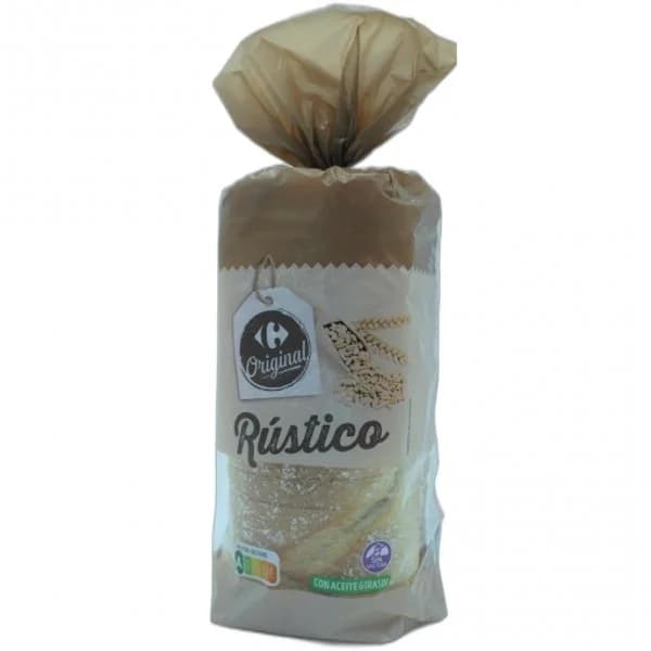 Pan de molde rústico Original Carrefour sin lactosa 675 g - 0.67 kg - Imagen del producto en Findit