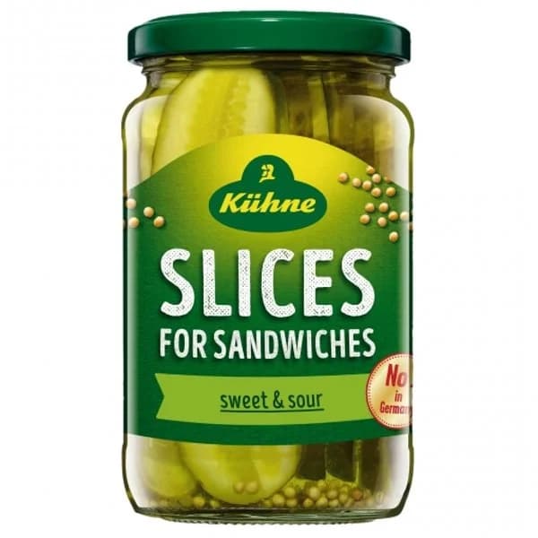 Pepinillos en lonchas Kühne 185 g. - 0.19 kg - Imagen del producto en Findit