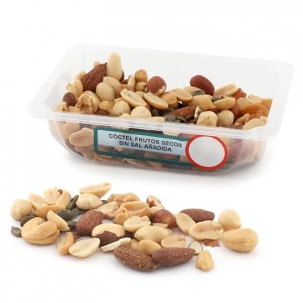 Cóctel frutos secos sin sal Carrefour El Mercado tarrina de 150 g - 0.15 kg - Imagen del producto en Findit