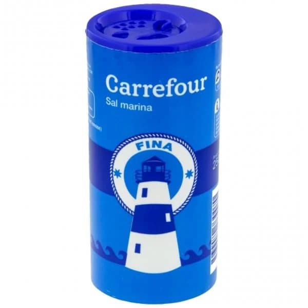 Sal marina fina Carrefour 250 g. - 0.25 kg - Imagen del producto en Findit