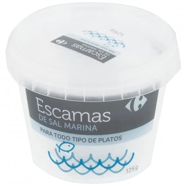 Sal marina en escamas Carrefour 125 g. - 0.12 kg - Imagen del producto en Findit