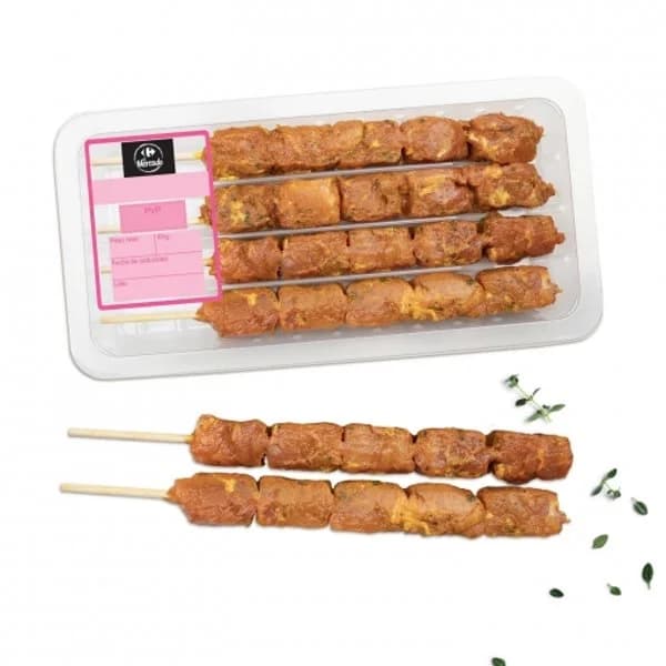 Pincho Moruno de Cerdo Amarillo Carrefour El Mercado 340 g - 0.34 kg - Imagen del producto en Findit