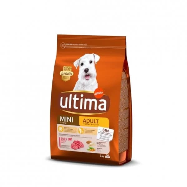Pienso de buey para perro adulto Mini Ultima 3 Kg. - 3 kg - Imagen del producto en Findit