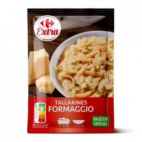Tallarines formaggio Extra Carrefour 190 g. - 0.19 kg - Imagen del producto en Findit