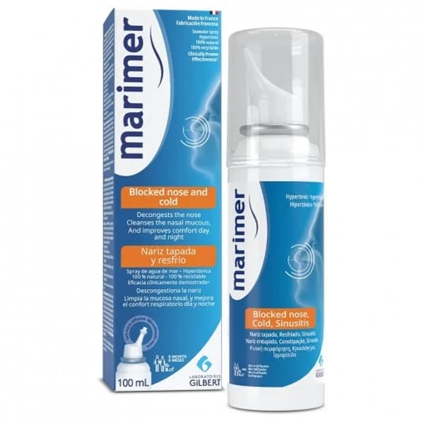 Agua de mar en spray nariz tapada y resfrío Marimer 100 ml. - 0.1 l - Imagen del producto en Findit