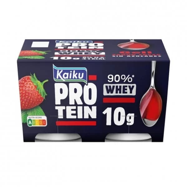 Gelatina sabor fresa proteínas 4x125 g - 0.5 kg - Imagen del producto en Findit