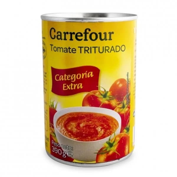 Tomate triturado Classic Carrefour lata de 390 g. - 0.4 kg - Imagen del producto en Findit