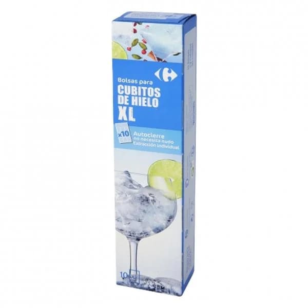 Bolsas para cubitos de hielo XL Carrefour 10 ud. - 9.82 ud - Imagen del producto en Findit