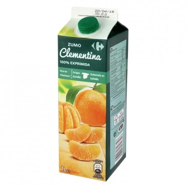 Zumo de clementinas Carrefour Extra exprimido brik 1 l. - 1 l - Imagen del producto en Findit