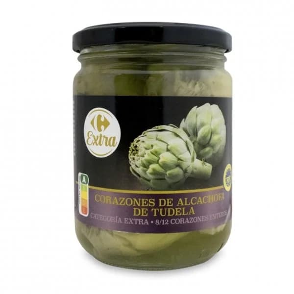 Corazones de alcachofas de Tudela Extra Carrefour 250 g. - 1 ud - Imagen del producto en Findit