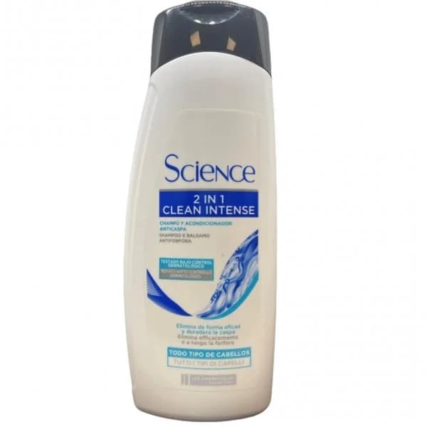 Champú y acondicionador anticaspa 2 en 1 para todo tipo de cabello Science Les Cosmétiques 400 ml. - 0.4 l - Imagen del producto en Findit
