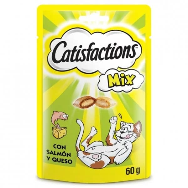 Snacks de queso y salmón para gatos Catisfactions 60 g. - 0.06 kg - Imagen del producto en Findit
