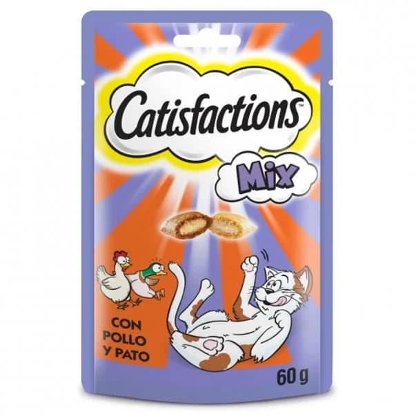 Snacks de pollo y pato para gatos Catisfactions 60 g. - 0.06 kg - Imagen del producto en Findit