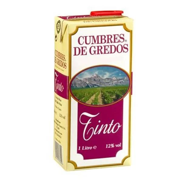 Vino tinto de mesa Cumbre de Gredos brik 1 l. - 1 l - Imagen del producto en Findit