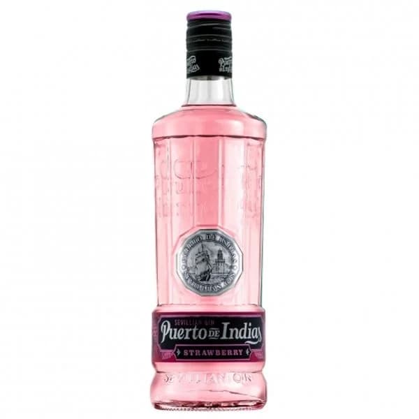 Ginebra Puerto de Indias premium strawberry 1 l. - 1 l - Imagen del producto en Findit